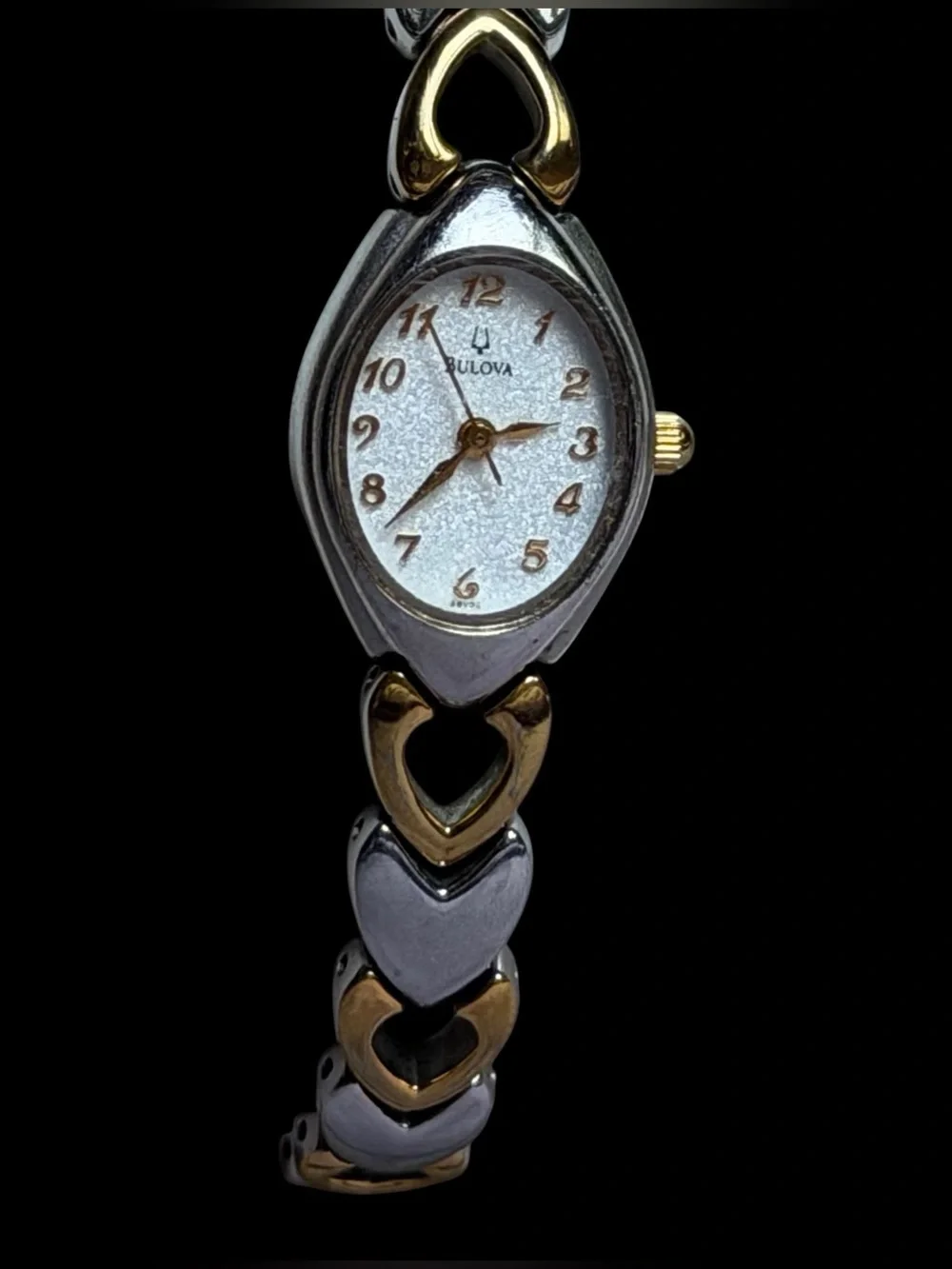 Bulova Women's Classic Two-Tone Heart Link Bracelet Watch